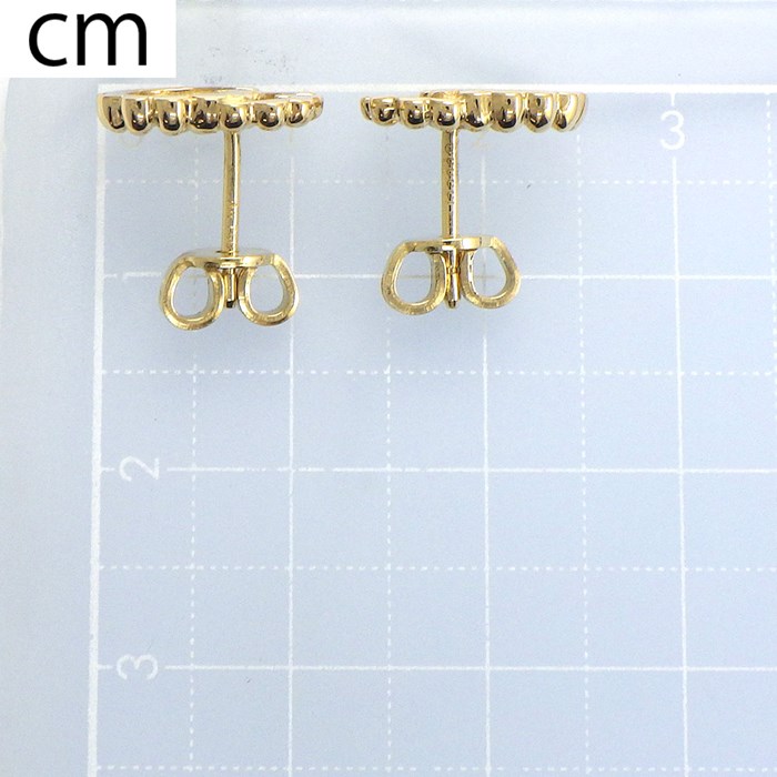 グッチ GUCCI ピアス ダブルG スタッズ 481677 J8500 8000 GGランニング ロゴ K18YG 【中古】