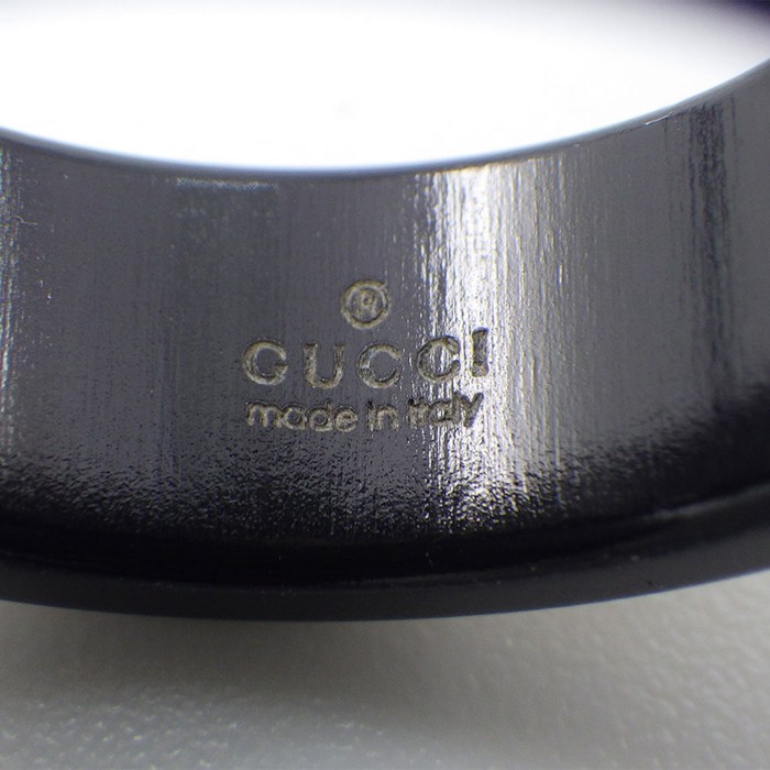 グッチ GUCCI リング アイコン マルチカラーストーン 527095 J8F77 8522 オンライン限定 プラネット ハチ スター インターロッキングG マルチカラー トパーズ ブラック シンセティック コランダム K18YG 10号 / #11 【中古】