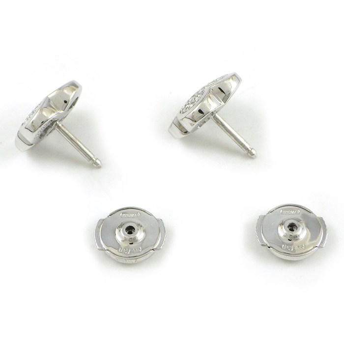 ヴァンクリーフ&アーペル Van Cleef & Arpels ピアス ピュアアルハンブラ パヴェ ダイヤモンド K18WG 【中古】