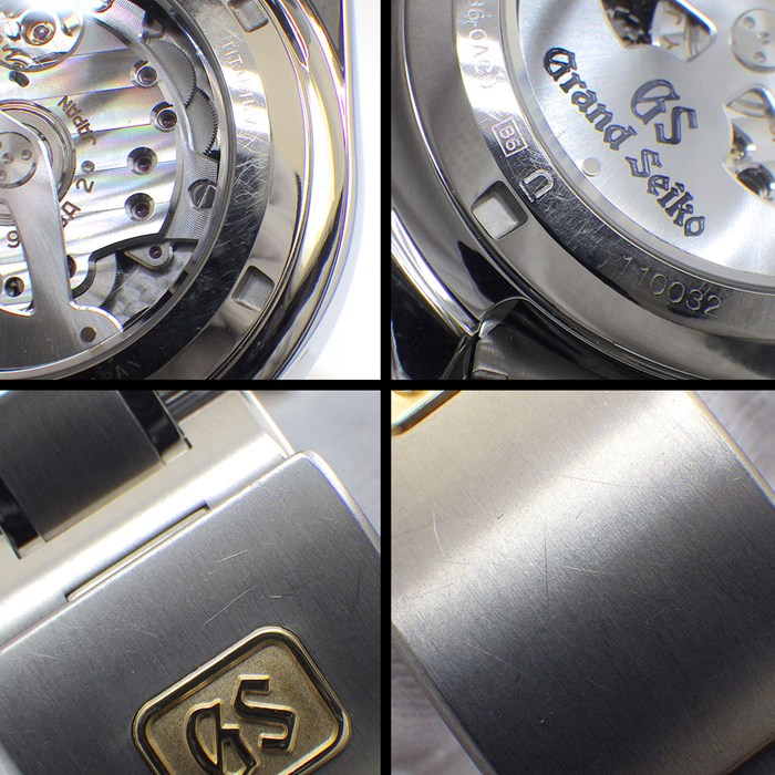グランドセイコー Grand Seiko 腕時計 SBGC005/9R86-0AC0 ブラック文字盤 デイト クロノグラフ スモールセコンド 裏スケ パワーリザーブ表示 GMT チタン スプリングドライブ 【箱・保付き】 【中古】