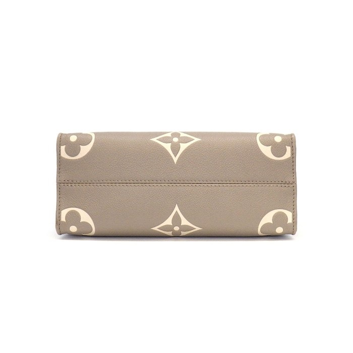 ルイ・ヴィトン LOUIS VUITTON トートバッグ オンザゴー PM M45779 トゥルトレール クレーム バイカラーモノグラムアンプラント 【中古】