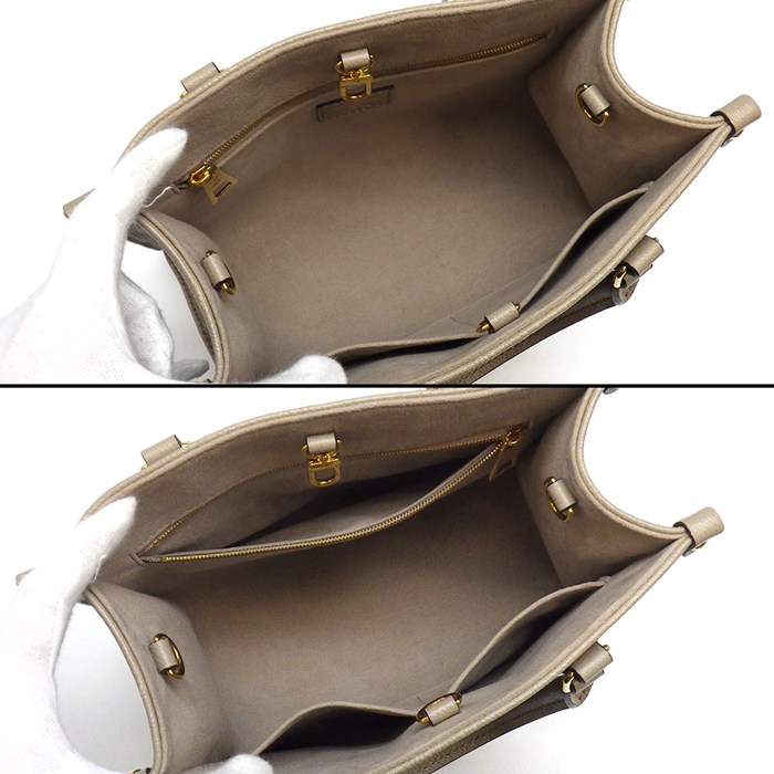 ルイ・ヴィトン LOUIS VUITTON トートバッグ オンザゴー PM M45779 トゥルトレール クレーム バイカラーモノグラムアンプラント 【中古】