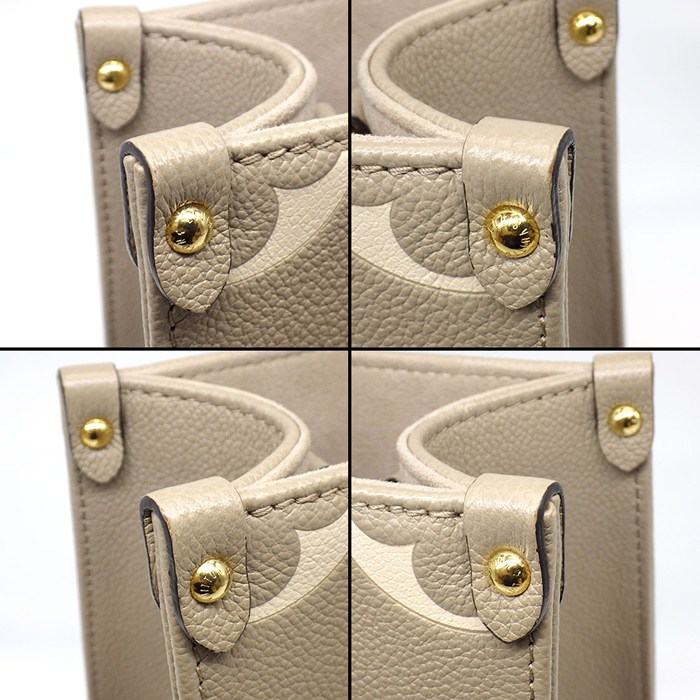 ルイ・ヴィトン LOUIS VUITTON トートバッグ オンザゴー PM M45779 トゥルトレール クレーム バイカラーモノグラムアンプラント 【中古】