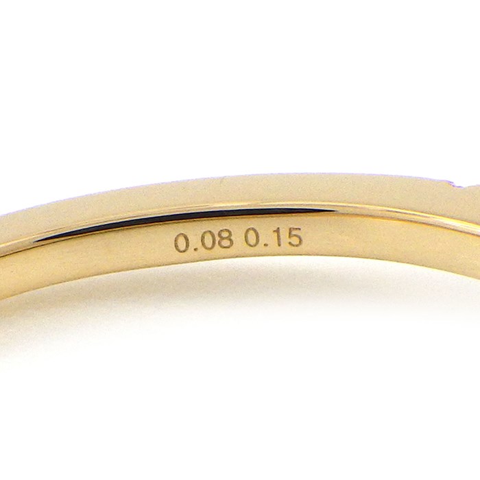 スタージュエリー STAR JEWELRY リング ミステリアス ハート 1ZR1229 3ポイント スクエアカット ルビー 計0.15ct ハーフサークル ダイヤモンド 計0.08ct K18YG 13号 【中古】