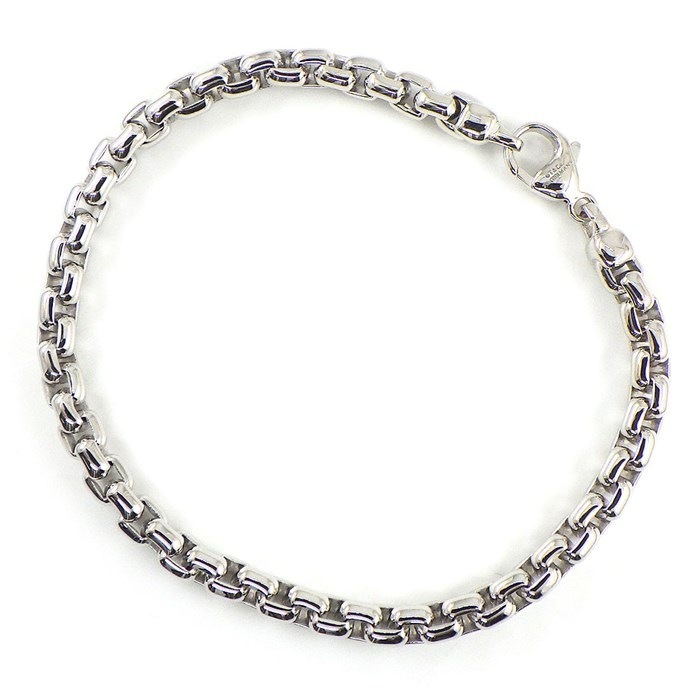 ティファニー Tiffany & Co. ブレスレット レクタングル チェーン K18WG 【中古】