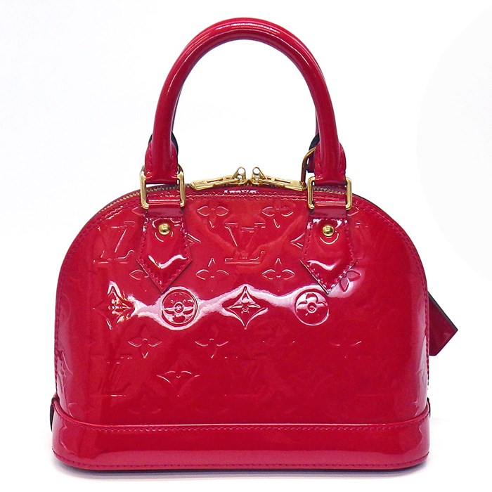 ルイ・ヴィトン Louis Vuitton ハンドバッグ ショルダーバッグ アルマ BB M91606 ポムダムール モノグラム ヴェルニ ゴールド金具 【中古】