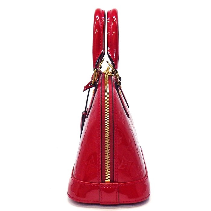 ルイ・ヴィトン Louis Vuitton ハンドバッグ ショルダーバッグ アルマ BB M91606 ポムダムール モノグラム ヴェルニ ゴールド金具 【中古】