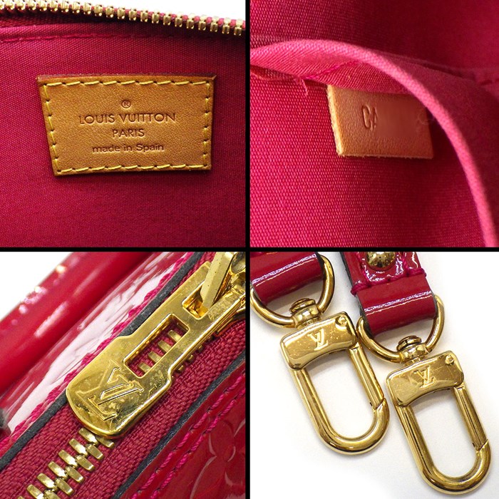 ルイ・ヴィトン Louis Vuitton ハンドバッグ ショルダーバッグ アルマ BB M91606 ポムダムール モノグラム ヴェルニ ゴールド金具 【中古】