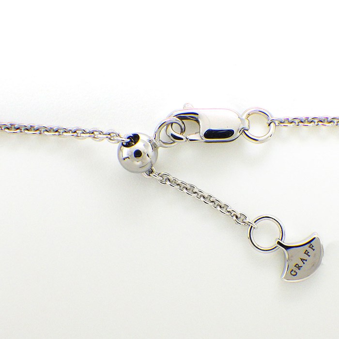 グラフ Graff GRAFF ネックレス パヴェ バタフライ ミニ RGP550 1ポイント マーキスカット ダイヤモンド 48ポイント ラウンドカット ダイヤモンド 計0.55ct K18WG 【箱・保付き】 【中古】