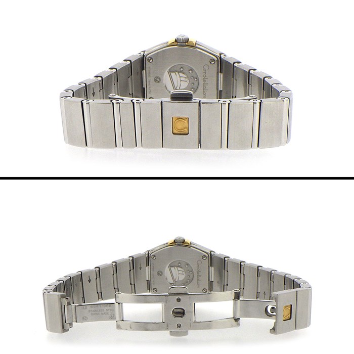 オメガ OMEGA 腕時計 コンステレーション 123.20.24.60.55.006 12ポイント ダイヤインデックス ホワイトシェル文字盤 白 K18YG SS クオーツアナログ 【箱・保付き】 【中古】