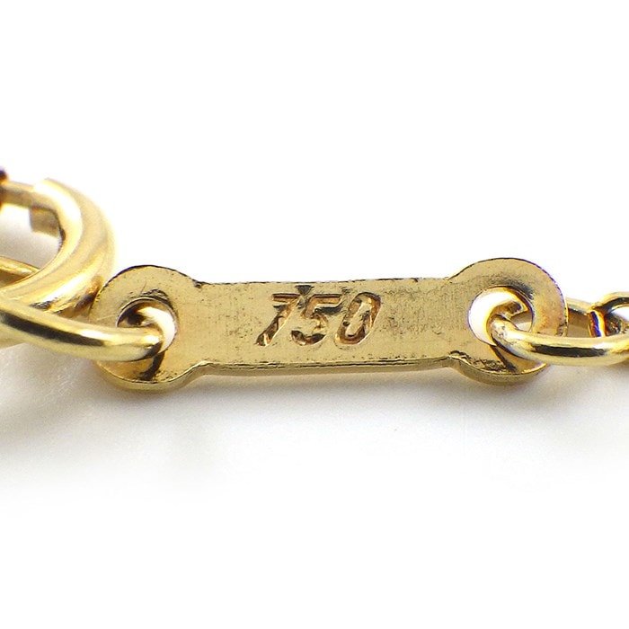 ティファニー Tiffany & Co. ネックレス オープン ハート 22mm幅 2ポイント ダイヤモンド K18YG 【中古】