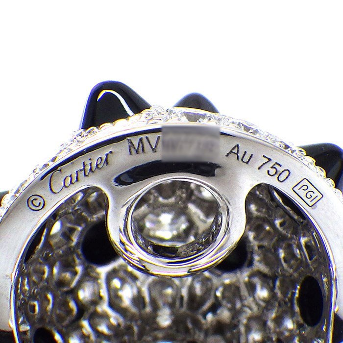 カルティエ Cartier シングルイヤリング クラッシュ アン リミテッド N8515230 限定モデル レア コレクターズアイテム トゲ 棘 スパイク ソーン オニキス 130ポイント ダイヤモンド 計1.04ct K18WG ※片方のみ 【箱・保付き】 【中古】