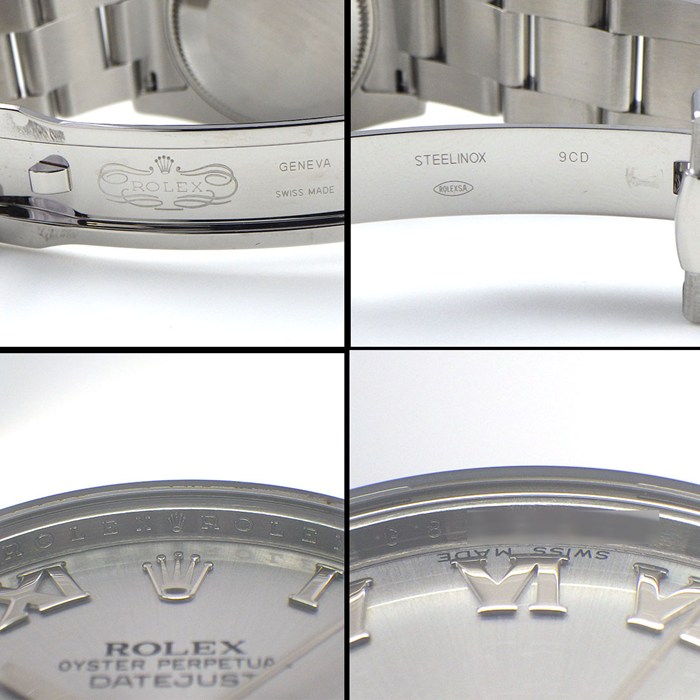 ロレックス Rolex 腕時計 デイトジャスト 178274 G番 2010年製 ルーレット刻印 ローマンインデックス シルバー文字盤 フルーテッドベゼル オイスターブレス K18WG SS 自動巻き 【中古】