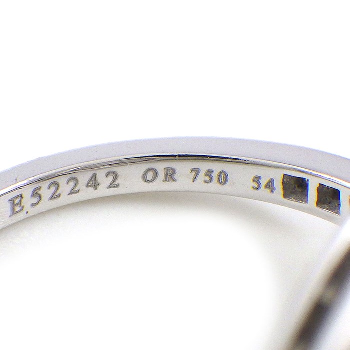 ブシュロン BOUCHERON リング デンジャラス ビューティー アバ パヴェ ダイヤモンド 1ポイント ペアシェイプ ダイヤモンド 0.25ct K18WG 12号 / #54 【中古】