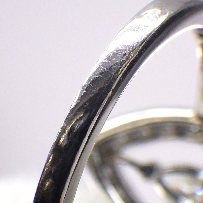 ブシュロン BOUCHERON リング デンジャラス ビューティー アバ パヴェ ダイヤモンド 1ポイント ペアシェイプ ダイヤモンド 0.25ct K18WG 12号 / #54 【中古】