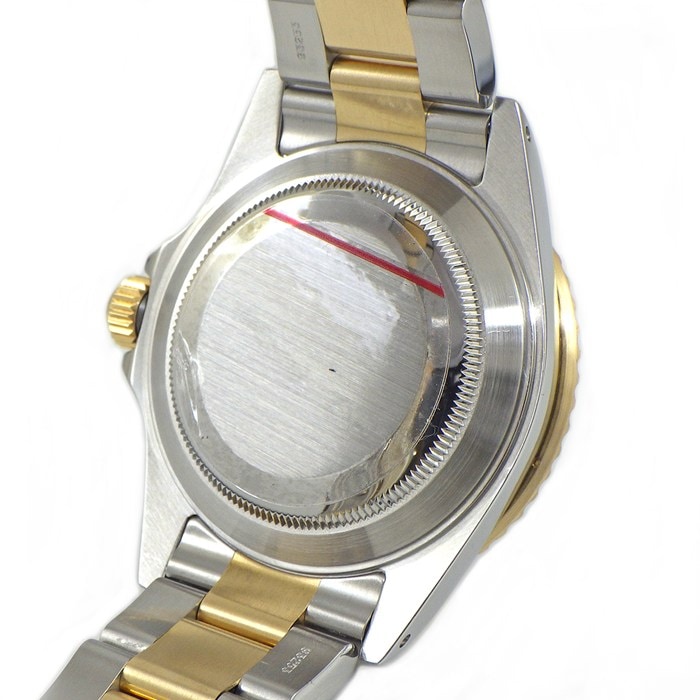 ロレックス Rolex 腕時計 サブマリーナー デイト 16613 P番 2000年製 デイト 夜光インデックス 夜光針 回転ベゼル サンレイ ブルー文字盤 K18YG SS 自動巻き 【OH済み】 【箱・保付き】 【中古】