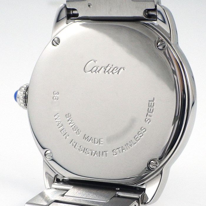 カルティエ Cartier 腕時計 ロンドソロ SM W6701004 シルバー文字盤 ローマンインデックス SS クオーツアナログ 【中古】