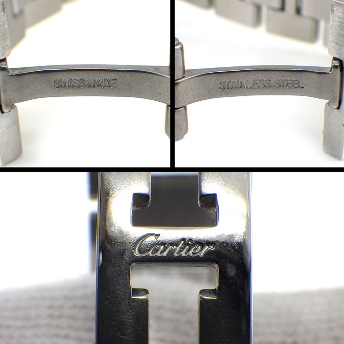 カルティエ Cartier 腕時計 ロンドソロ SM W6701004 シルバー文字盤 ローマンインデックス SS クオーツアナログ 【中古】