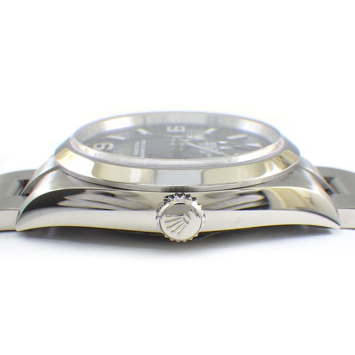 ロレックス Rolex 腕時計 エクスプローラー36 124270 ルーレット刻印 ブラック文字盤 夜光インデックス 夜光針 SS 自動巻き 【箱・保付き】 【中古】