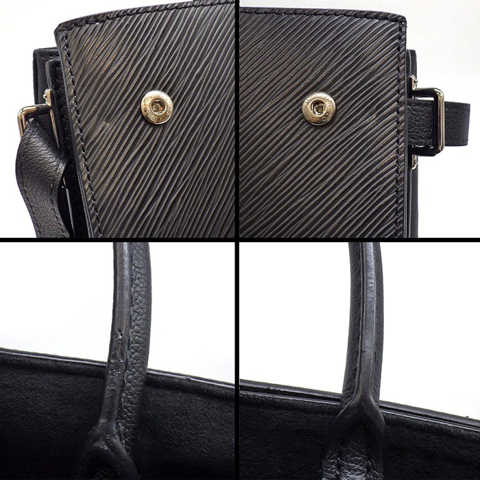 ルイ・ヴィトン Louis Vuitton ハンドバッグ ショルダーバッグ ツイスト トート M54810 ノワール エピレザー グレインドカーフレザー シルバー金具 【中古】