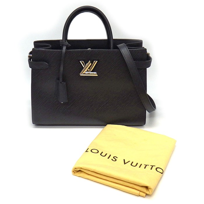 ルイ・ヴィトン Louis Vuitton ハンドバッグ ショルダーバッグ ツイスト トート M54810 ノワール エピレザー グレインドカーフレザー シルバー金具 【中古】