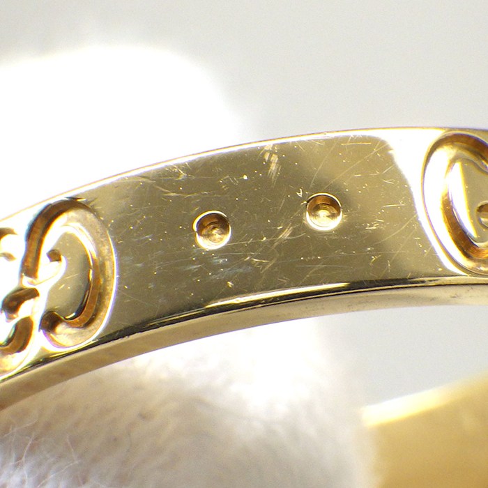 グッチ GUCCI リング アイコン 660070 J8500 8000 インターロッキングG GGロゴ K18YG 19号 / #20 【中古】