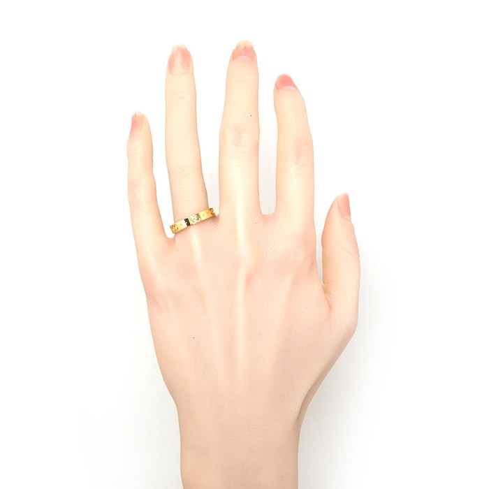 グッチ GUCCI リング アイコン 660070 J8500 8000 インターロッキングG GGロゴ K18YG 19号 / #20 【中古】