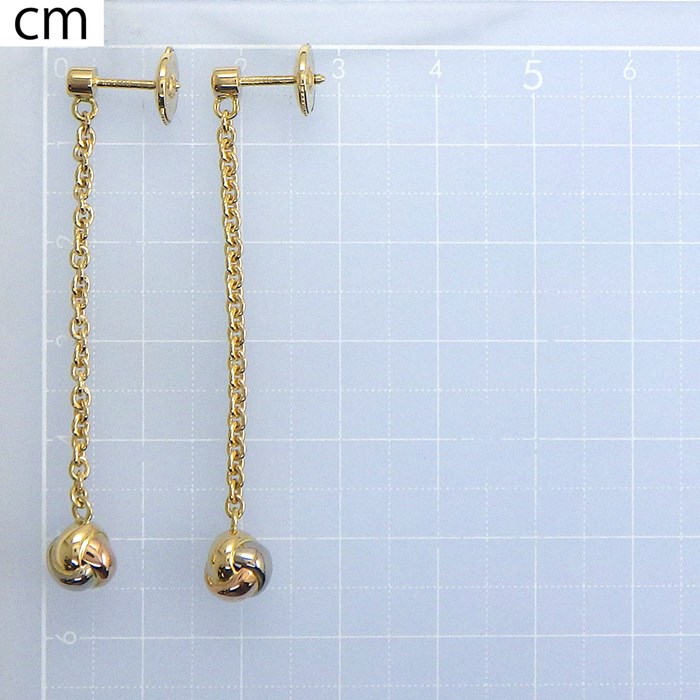 カルティエ Cartier ピアス ベビー トリニティ パンピーユ ボール