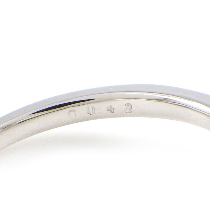 【ダイヤモンド】 リング バラモチーフ パヴェ ダイヤモンド 計0.42ct K18WG 10号 【中古】