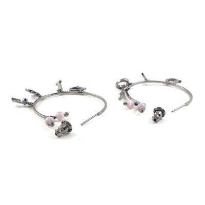 クリスチャンディオール Christian Dior ピアス フープ スウィング
