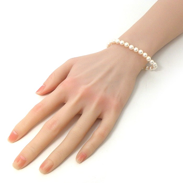 タサキ 田崎真珠 TASAKI ブレスレット アコヤ真珠 6.0-6.5mm珠 K18YG 【中古】