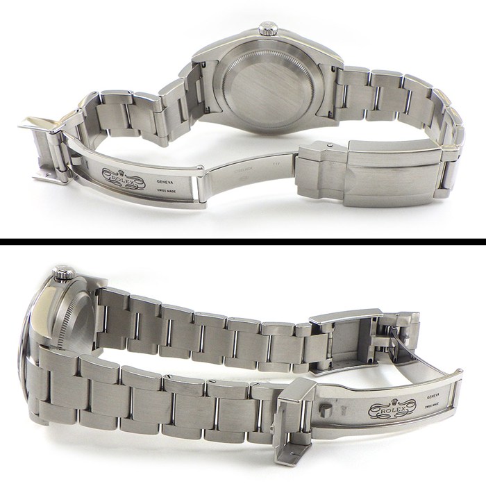 ロレックス Rolex 腕時計 エクスプローラー1 214270 ルーレット刻印 ブラック文字盤 夜光インデックス 夜光針 SS 自動巻き 【箱・保付き】 【中古】
