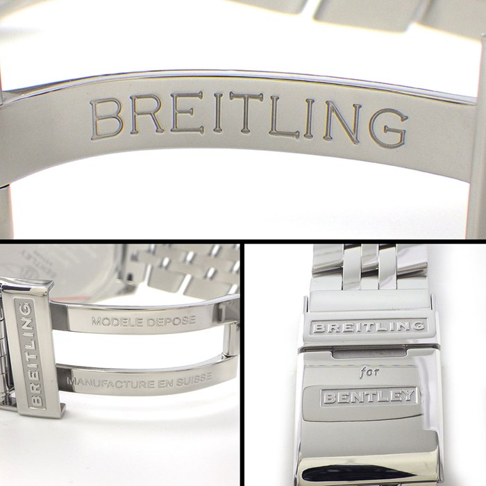 ブライトリング Breitling 腕時計 ベントレーGT A13362/BB57 コラボモデル 日本限定 ブラック 文字盤 黒 クロノグラフ タキメーター 夜光インデックス スモールセコンド デイデイト 夜光針 回転ベゼル SS 自動巻き 【箱・保付き】 【中古】箱・保付き】 【中古】
