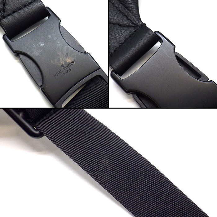 ルイ・ヴィトン LOUIS VUITTON ボディバッグ ディスカバリー バムバッグ PM M46036 ブラック モノグラムシャドウレザー 【中古】