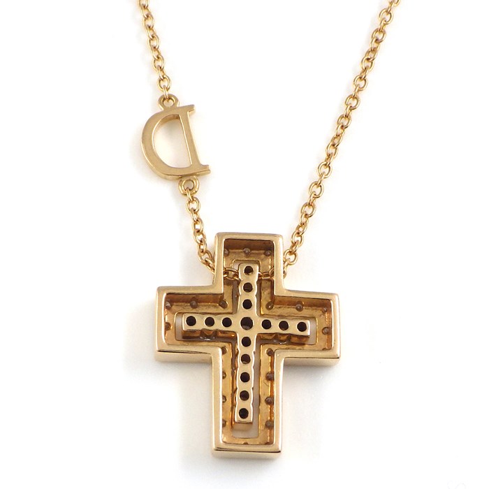 ダミアーニ DAMIANI ネックレス ベル エポック XXS 20083570 クロス ダイヤモンド K18PG 【中古】