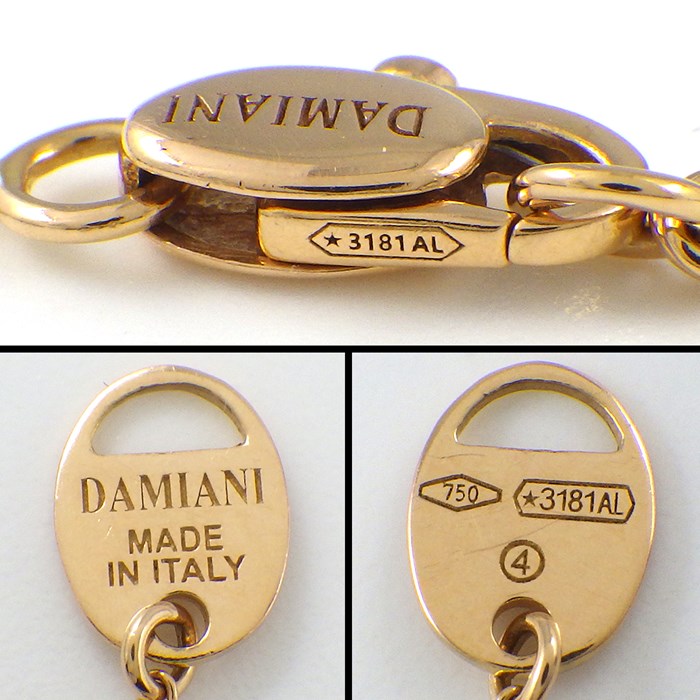 ダミアーニ DAMIANI ネックレス ベル エポック XXS 20083570 クロス ダイヤモンド K18PG 【中古】