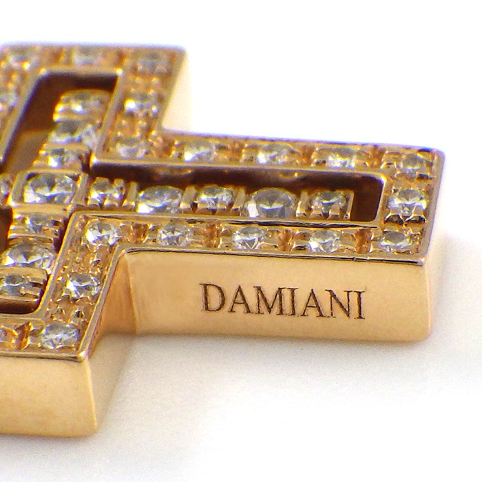 ダミアーニ DAMIANI ネックレス ベル エポック XXS 20083570 クロス ダイヤモンド K18PG 【中古】