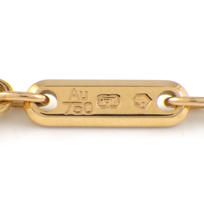 ショパール Chopard ネックレス ハッピーハート 797482-5201 ムービング 1ポイント ダイヤモンド 0.05ct オニキス K18PG 【中古】