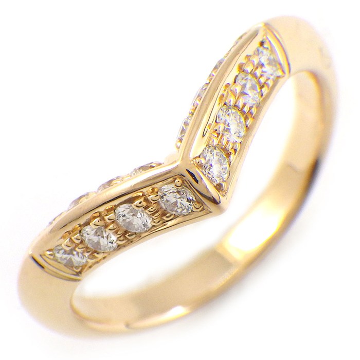 ルイ・ヴィトン LOUIS VUITTON リング V Q9Y46C 16ポイント ダイヤモンド 計0.30ct K18PG 9.5号 / #50 【中古】