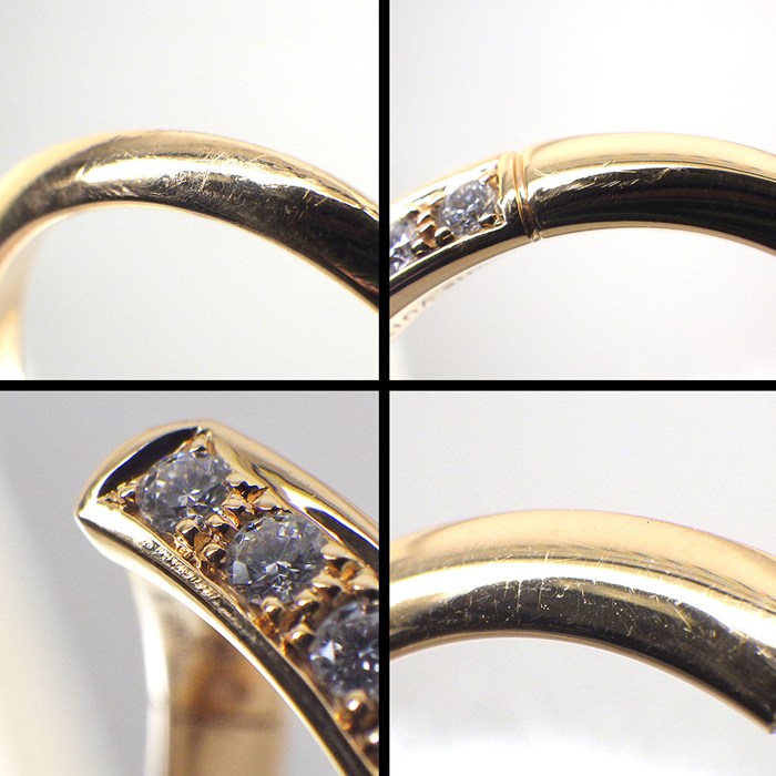 ルイ・ヴィトン LOUIS VUITTON リング V Q9Y46C 16ポイント ダイヤモンド 計0.30ct K18PG 9.5号 / #50 【中古】