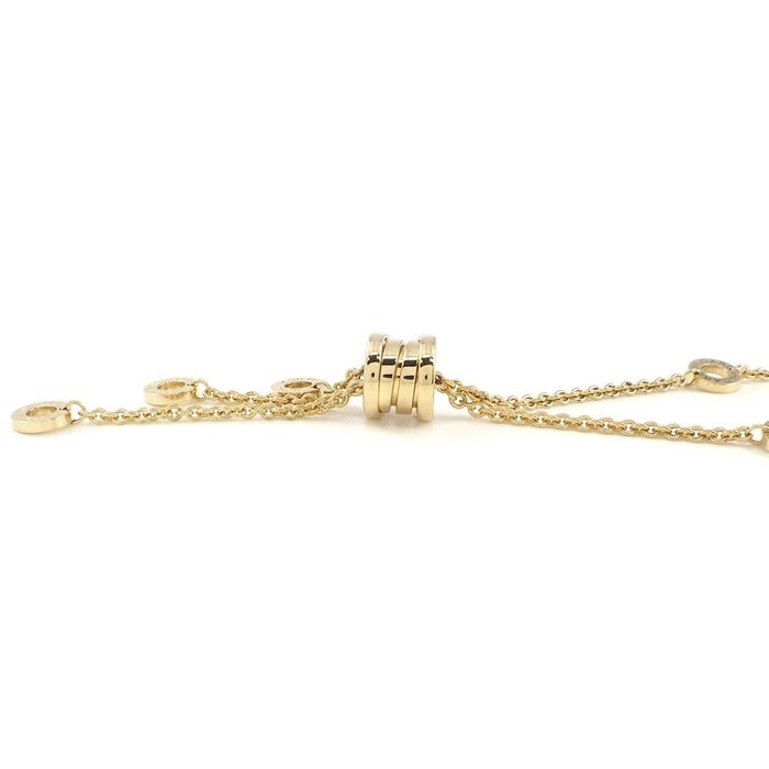 ブルガリ BVLGARI ネックレス B-zero1 ビーゼロワン エレメント スウィング ドロップ ロゴ K18YG 【中古】