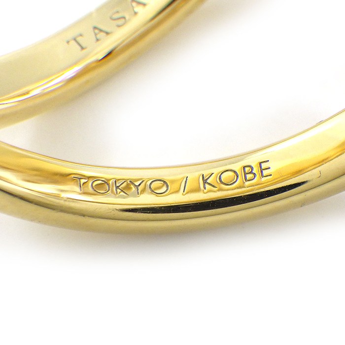 タサキ 田崎真珠 TASAKI リング デインジャー シグネチャー R-4497 アコヤ真珠 5.0-6.0mm珠 K18YG 13号 【箱・保付き】 【中古】