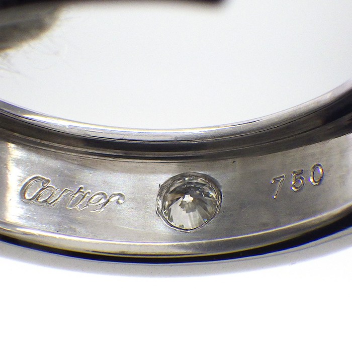 カルティエ Cartier ピアス ラブ フープ 6ポイント ダイヤモンド K18WG 【中古】