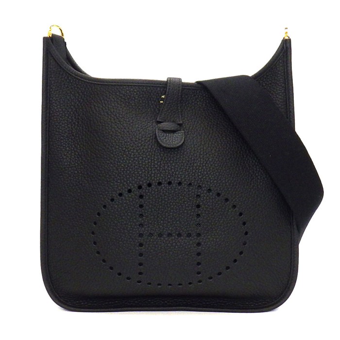 エルメス HERMES ショルダーバッグ エヴリン3 PM 2020年 ブラック トリヨンクレマンス ゴールド金具 【中古】