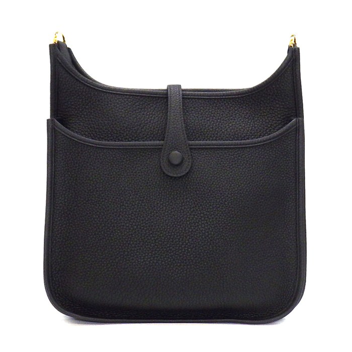 エルメス HERMES ショルダーバッグ エヴリン3 PM 2020年 ブラック トリヨンクレマンス ゴールド金具 【中古】