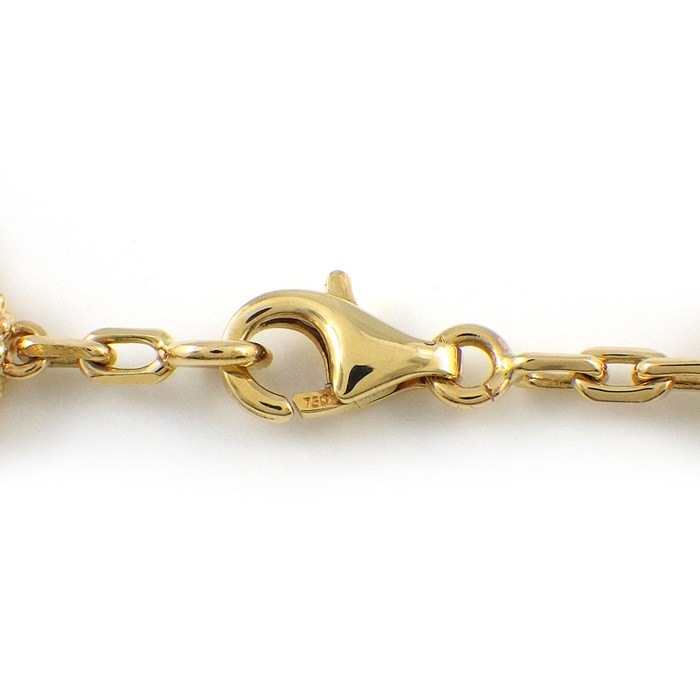 ヴァンクリーフ＆アーペル Van Cleef & Arpels ブレスレット ヴィンテージアルハンブラ 5モチーフ VCARA41800 ホワイト シェル K18YG 【箱・保付き】 【中古】