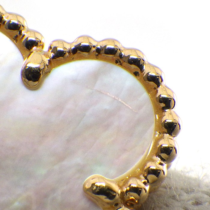 ヴァンクリーフ＆アーペル Van Cleef & Arpels ブレスレット ヴィンテージアルハンブラ 5モチーフ VCARA41800 ホワイト シェル K18YG 【箱・保付き】 【中古】