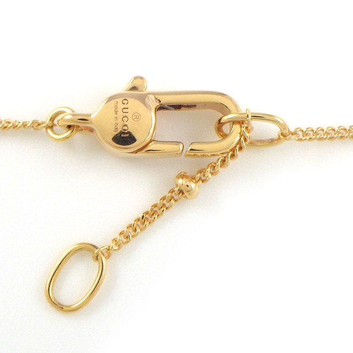 グッチ GUCCI ネックレス GG ロゴ アイコン ボール K18PG 【中古】