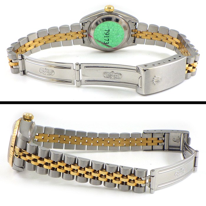 ロレックス Rolex 腕時計 デイトジャスト 79173G K番 2001年製 シャンパンカラー文字盤 10ポイント ダイヤインデックス デイト K18YG SS 自動巻き 【箱・保付き】 【中古】