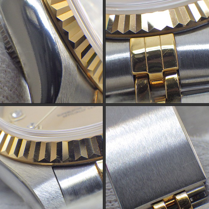ロレックス Rolex 腕時計 デイトジャスト 79173G K番 2001年製 シャンパンカラー文字盤 10ポイント ダイヤインデックス デイト K18YG SS 自動巻き 【箱・保付き】 【中古】
